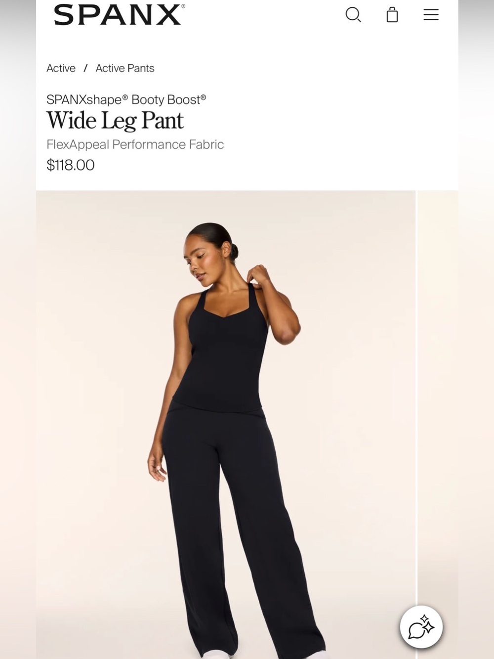 NWT booty boost wide leg pants